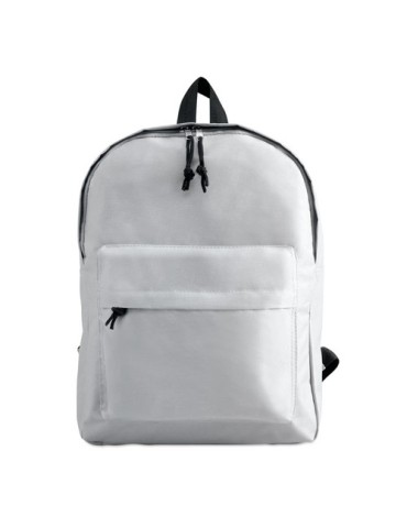 Sac à dos personnalisé en polyester idéal pour vos loisirs - BAPAL Matières : PET Couleurs : blanc livraison express 24h 48h