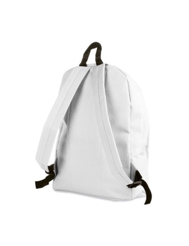 Sac à dos personnalisé en polyester idéal pour vos loisirs - BAPAL Matières : PET Couleurs : blanc marquage couleur éclatante