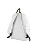 Sac à dos personnalisé en polyester idéal pour vos loisirs - BAPAL Matières : PET Couleurs : blanc marquage couleur éclatante