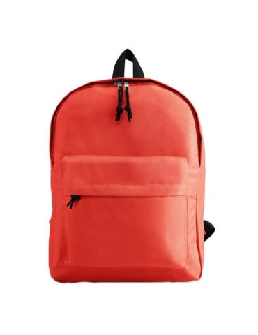 Sac à dos personnalisé en polyester idéal pour vos loisirs - BAPAL Matières : PET Couleurs : rouge marquage laser ultra précis