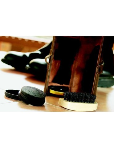 Nécessaire à chaussures  personnalisé - GENTLEMAN Matières : PU Couleurs : marron goodies publicitaire événementiel
