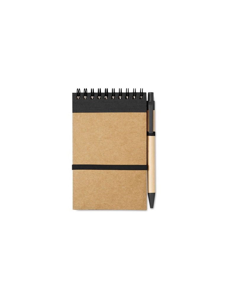 Bloc-notes Recyclé SONORA avec Stylo Personnalisé
