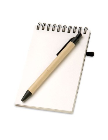 Bloc-notes  recyclé et pratique personnalisable - SONORA Matières : papier recyclé Couleurs : noir livraison express 24h 48h