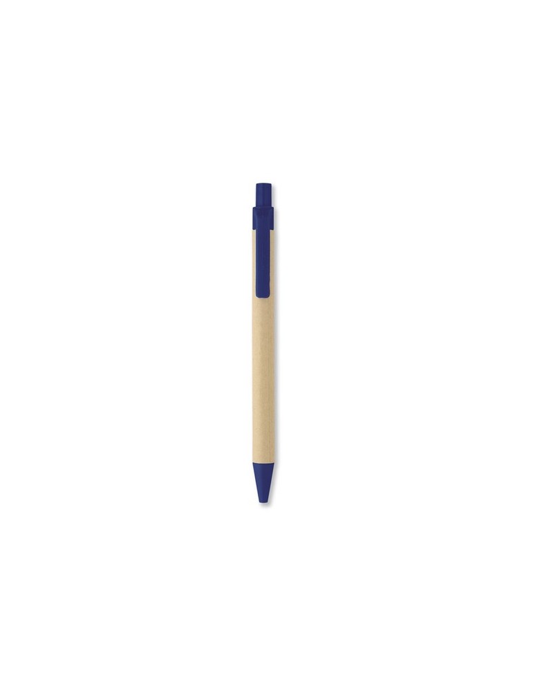 Stylo bille  en PLA maïs/papier - Cartoon Matières : PLA Couleurs : bleu