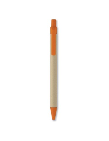 Stylo bille  en PLA maïs/papier - Cartoon Matières : PLA Couleurs : orange cadeau entreprise pas cher