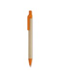 Stylo bille  en PLA maïs/papier - Cartoon Matières : PLA Couleurs : orange personnalisation rapide en France