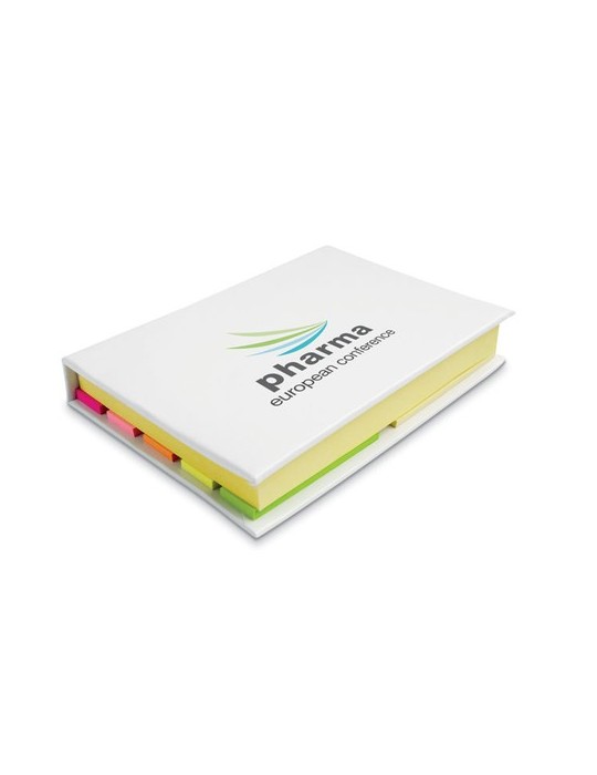 Set de Blocs Personnalisés Publicitaires VISIONMAX Matières : papier Couleurs : blanc impression haute définition