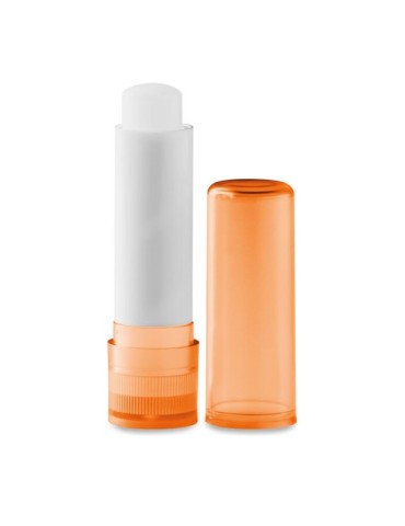 Crème pour les Lèvres Hydratante SPF10 Personnalisée GLOSS Matières : cire Couleurs : orange transparent marquage laser ultra pr