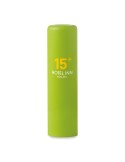 Crème pour les Lèvres Hydratante SPF10 Personnalisée GLOSS Matières : cire Couleurs : vert citron goodies entreprise design