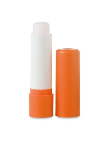 Crème pour les Lèvres Hydratante SPF10 Personnalisée GLOSS Matières : cire Couleurs : orange goodies publicitaire événementiel