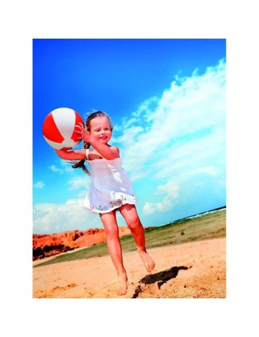 Balle Gonflable de Plage Personnalisée et Économique - PLAYTIME Matières : PVC Couleurs : rouge livraison express 24h 48h