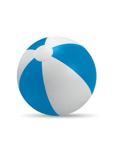 Balle Gonflable de Plage Personnalisée et Économique - PLAYTIME Matières : PVC Couleurs : bleu cadeau entreprise pas cher