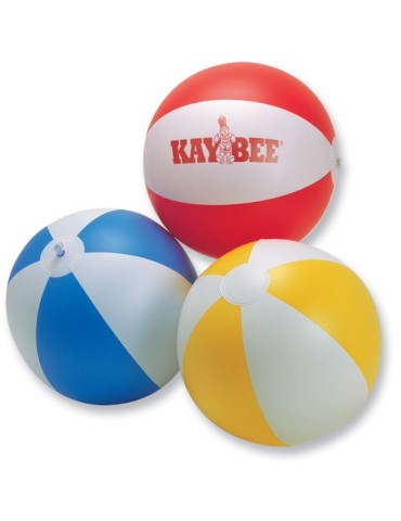 Balle Gonflable de Plage Personnalisée et Économique - PLAYTIME Matières : PVC Couleurs : bleu objet promotionnel éco-responsabl