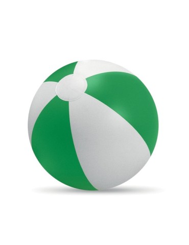 Balle Gonflable de Plage Personnalisée et Économique - PLAYTIME Matières : PVC Couleurs : vert personnalisable avec votre logo