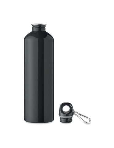 Bouteille monocouche personnalisée 750ml  REBIG MOSS Couleurs : noir Matières : acier inoxydable recyclé objet publicitaire robu