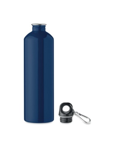Bouteille monocouche personnalisée 750ml  REBIG MOSS Couleurs : bleu marine Matières : acier inoxydable recyclé personnalisation