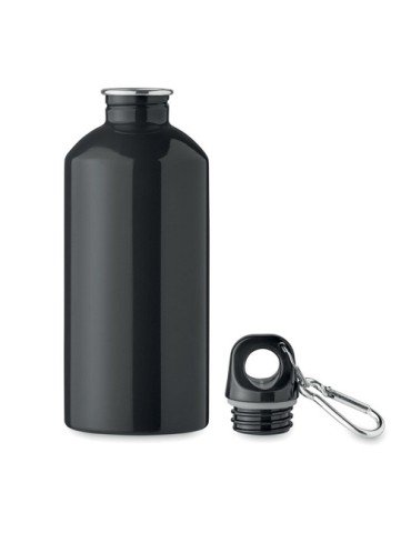 Bouteille monocouche  500ml personnalisée REMID MOSS Matières : acier inoxydable Couleurs : noir marquage couleur éclatante