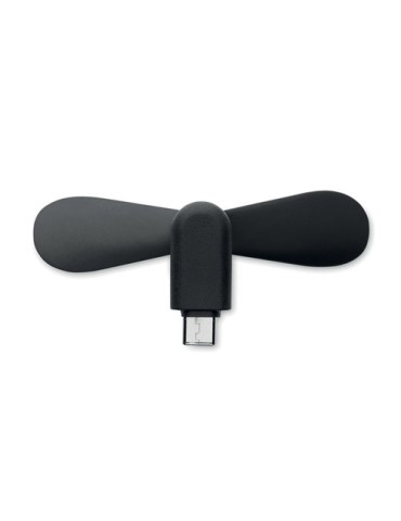 Ventilateur USB portable personnalisé - PHAN, confort au bureau pas cher Matières : TPE Couleurs : noir 2
