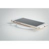 Chargeur sans fil  en ABS recyclé - TWING Matières : ABS recyclé Couleurs : blanc livraison express 24h 48h