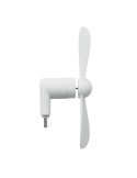 Ventilateur USB portable personnalisé - PHAN, confort au bureau pas cher Matières : TPE Couleurs : blanc objet promotionnel éco-
