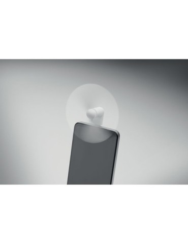 Ventilateur USB portable personnalisé - PHAN, confort au bureau pas cher Matières : TPE Couleurs : blanc personnalisation rapide
