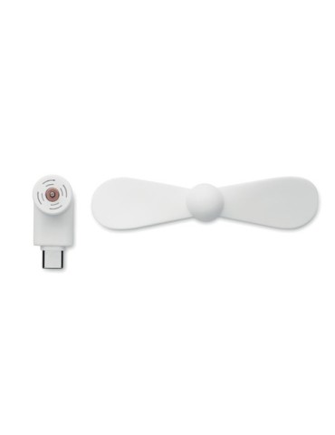 Ventilateur USB portable personnalisé - PHAN, confort au bureau pas cher Matières : TPE Couleurs : blanc accessoire événementiel