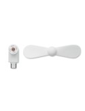 Ventilateur USB portable personnalisé - PHAN, confort au bureau pas cher Matières : TPE Couleurs : blanc accessoire événementiel