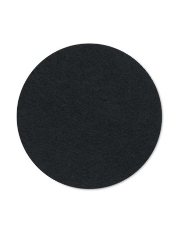Sous-verre rond  en feutre RPET - FELTSTER Couleurs : noir Matières : feutrine recyclée 2