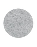 Sous-verre rond  en feutre RPET - FELTSTER Couleurs : gris Matières : feutrine recyclée marquage laser ultra précis
