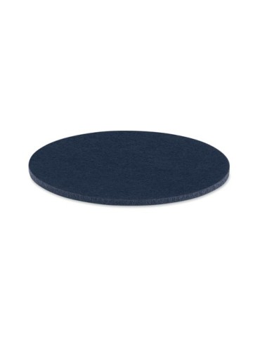 Sous-verre rond  en feutre RPET - FELTSTER Couleurs : bleu Matières : feutrine recyclée personnalisable avec votre logo