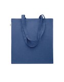 Sac shopping  en coton recyclé personnalisé - VIVEKA COLOUR Matières : coton recyclé Couleurs : bleu royal objet publicitaire ro