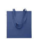 Sac shopping  en coton recyclé personnalisé - VIVEKA COLOUR Matières : coton recyclé Couleurs : bleu royal objet publicitaire ro