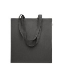 Sac shopping  en coton recyclé personnalisé - VIVEKA COLOUR Matières : coton recyclé Couleurs : noir personnalisation rapide en 
