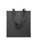 Sac shopping  en coton recyclé personnalisé - VIVEKA COLOUR Matières : coton recyclé Couleurs : noir impression haute définition