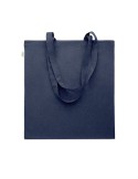 Sac shopping  en coton recyclé personnalisé - VIVEKA COLOUR Matières : coton recyclé Couleurs : bleu cadeau affaires élégant