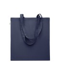 Sac shopping  en coton recyclé personnalisé - VIVEKA COLOUR Matières : coton recyclé Couleurs : bleu cadeau client original