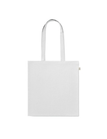 Sac shopping  en coton recyclé personnalisé - VIVEKA COLOUR Matières : coton recyclé Couleurs : blanc livraison express 24h 48h