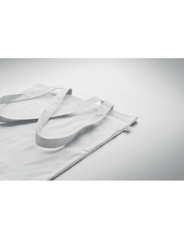 Sac shopping  en coton recyclé personnalisé - VIVEKA COLOUR Matières : coton recyclé Couleurs : blanc goodies publicitaire événe