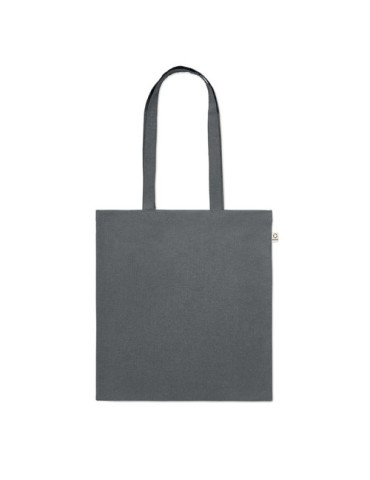 Sac shopping  en coton recyclé personnalisé - VIVEKA COLOUR Matières : coton recyclé Couleurs : pierre impression haute définiti