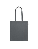 Sac shopping  en coton recyclé personnalisé - VIVEKA COLOUR Matières : coton recyclé Couleurs : pierre impression haute définiti