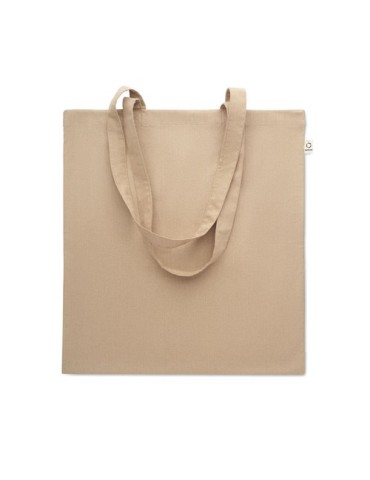Sac shopping  en coton recyclé personnalisé - VIVEKA COLOUR Matières : coton recyclé Couleurs : kaki livraison express 24h 48h