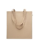Sac shopping  en coton recyclé personnalisé - VIVEKA COLOUR Matières : coton recyclé Couleurs : kaki livraison express 24h 48h