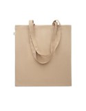 Sac shopping  en coton recyclé personnalisé - VIVEKA COLOUR Matières : coton recyclé Couleurs : kaki personnalisable avec votre 