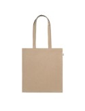 Sac shopping  en coton recyclé personnalisé - VIVEKA COLOUR Matières : coton recyclé Couleurs : kaki accessoire événementiel uni