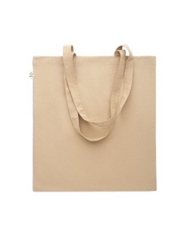 Sac shopping  en coton recyclé personnalisé - VIVEKA COLOUR Matières : coton recyclé Couleurs : kaki cadeau entreprise pas cher