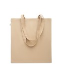 Sac shopping  en coton recyclé personnalisé - VIVEKA COLOUR Matières : coton recyclé Couleurs : kaki cadeau entreprise pas cher
