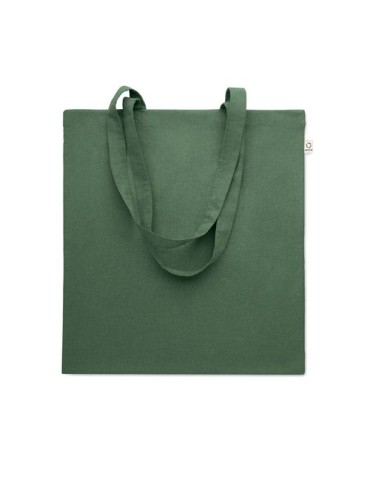 Sac shopping  en coton recyclé personnalisé - VIVEKA COLOUR Matières : coton recyclé Couleurs : vert foncé cadeau collaborateur 