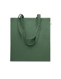 Sac shopping  en coton recyclé personnalisé - VIVEKA COLOUR Matières : coton recyclé Couleurs : vert foncé cadeau collaborateur 