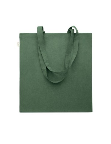 Sac shopping  en coton recyclé personnalisé - VIVEKA COLOUR Matières : coton recyclé Couleurs : vert foncé accessoire événementi
