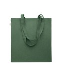 Sac shopping  en coton recyclé personnalisé - VIVEKA COLOUR Matières : coton recyclé Couleurs : vert foncé accessoire événementi